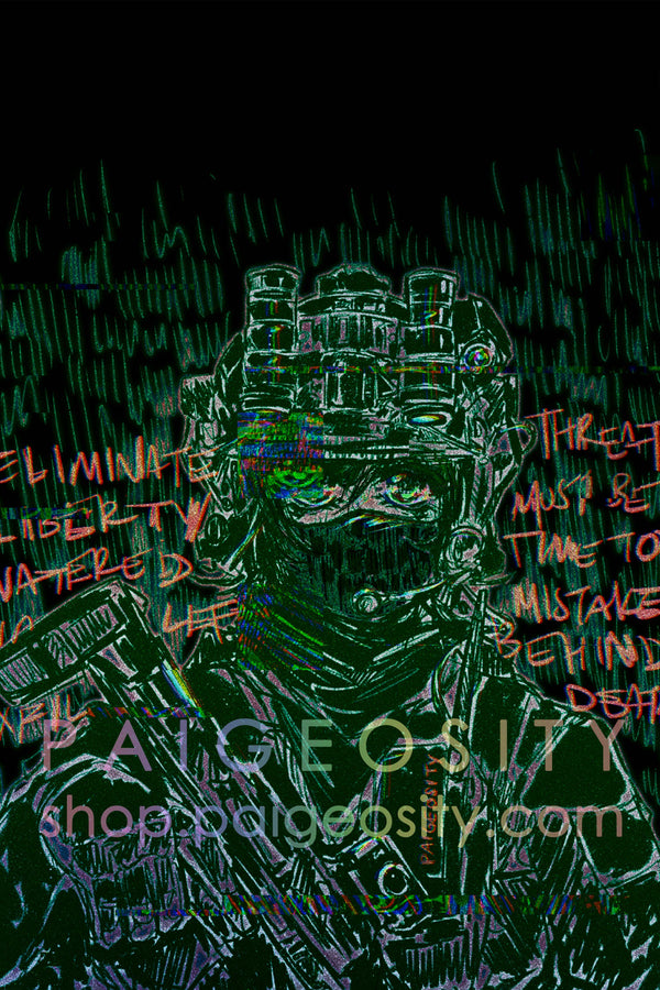 SIGNED PRINT 12"x8"Goons Out