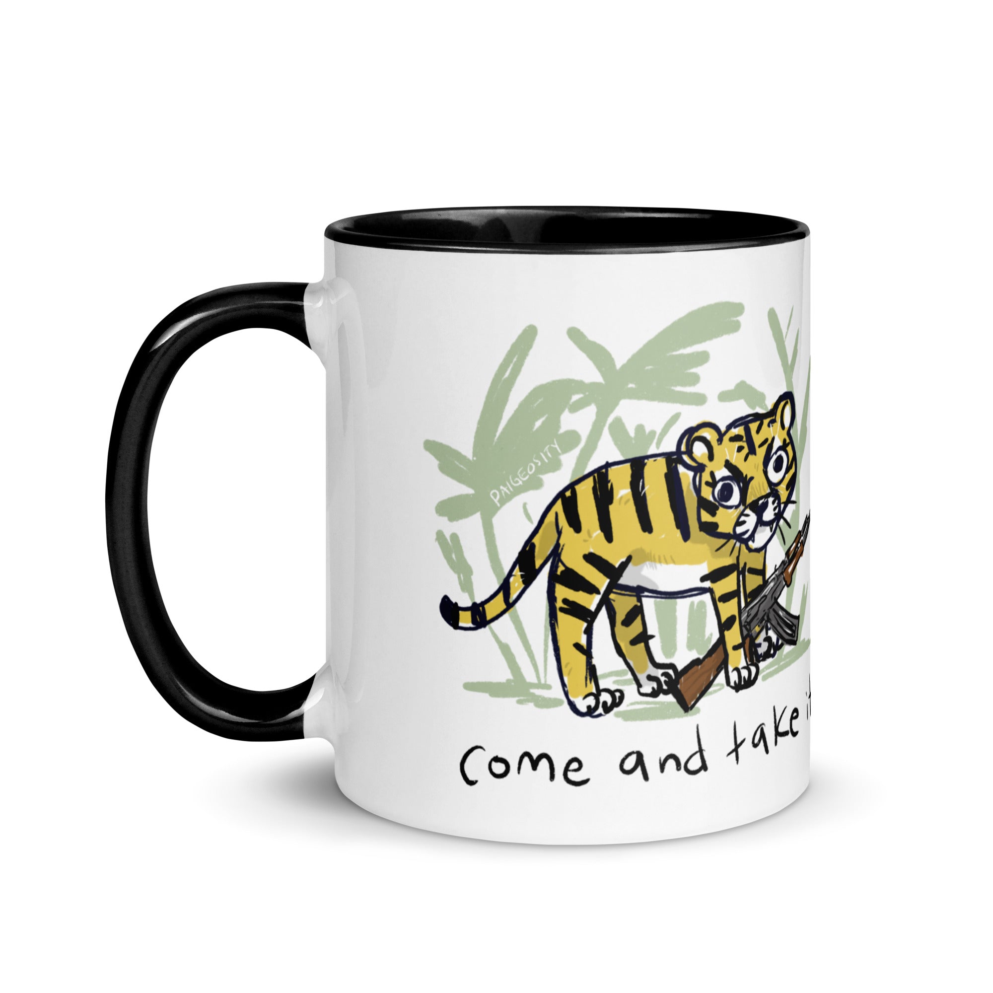 DERP Come and Take it Tiger Mug