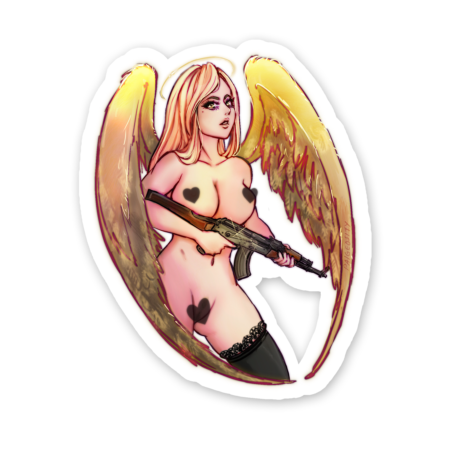 TACTICOOL AK Angel Holo Sticker