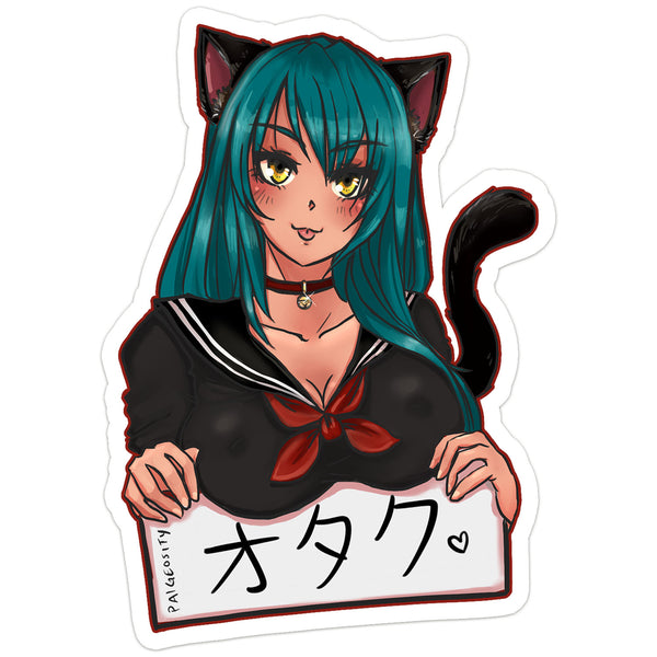 NEKO LEGION Amber-Eyed Otaku Sticker