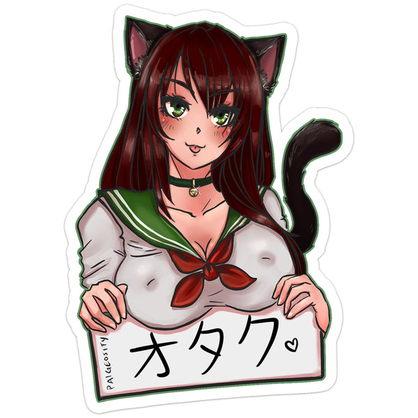 NEKO LEGION Green-Eyed Otaku Sticker