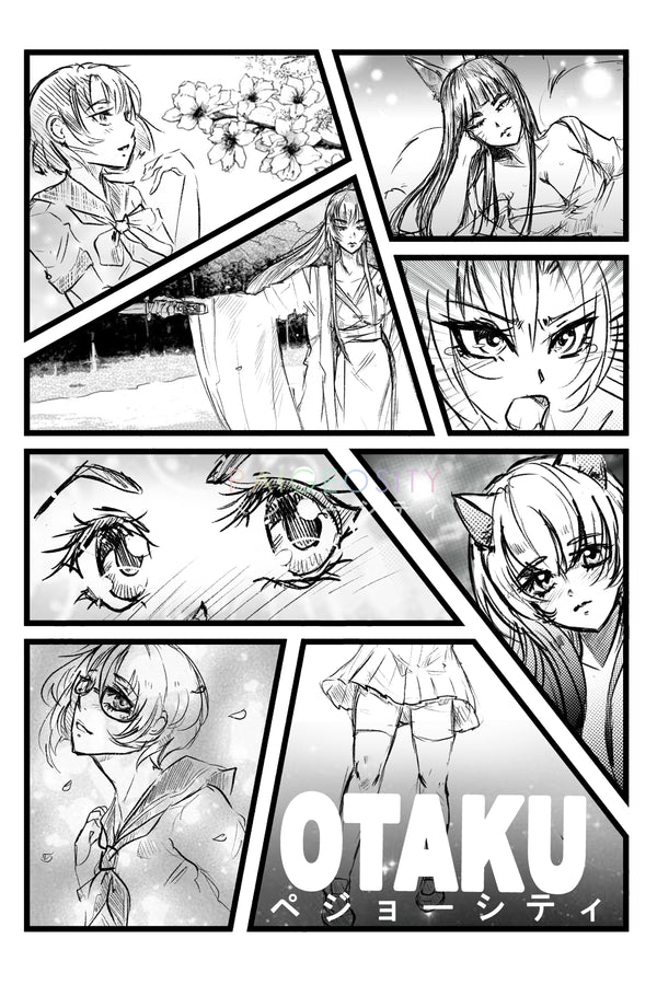 SIGNED PRINT 12"x8" OG Otaku