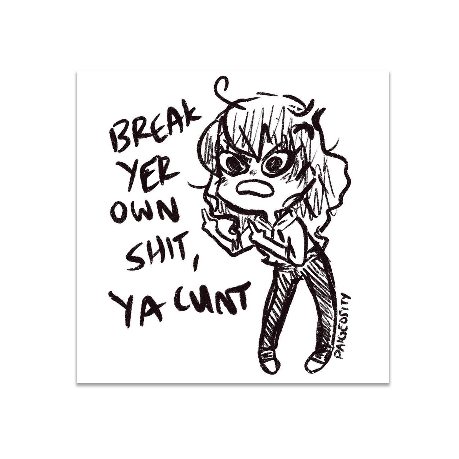 Impolite but Necessary Sticker