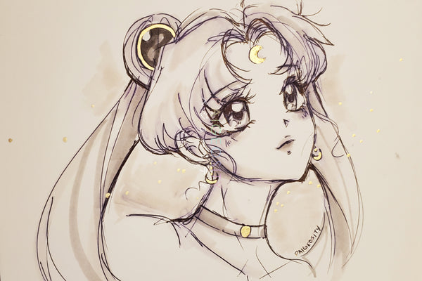 SIGNED PRINT 12"x8" Pretty Usagi Set of 3