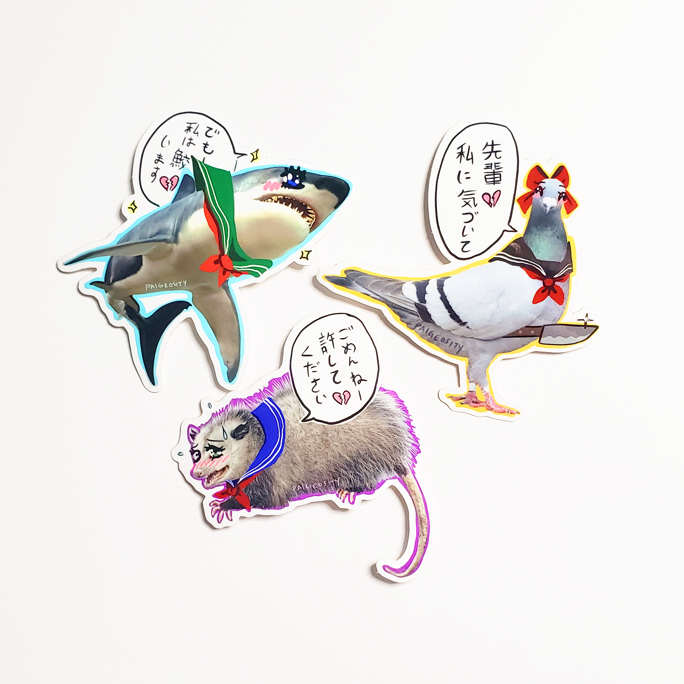 FANIME Anime Animal Sticker Pack