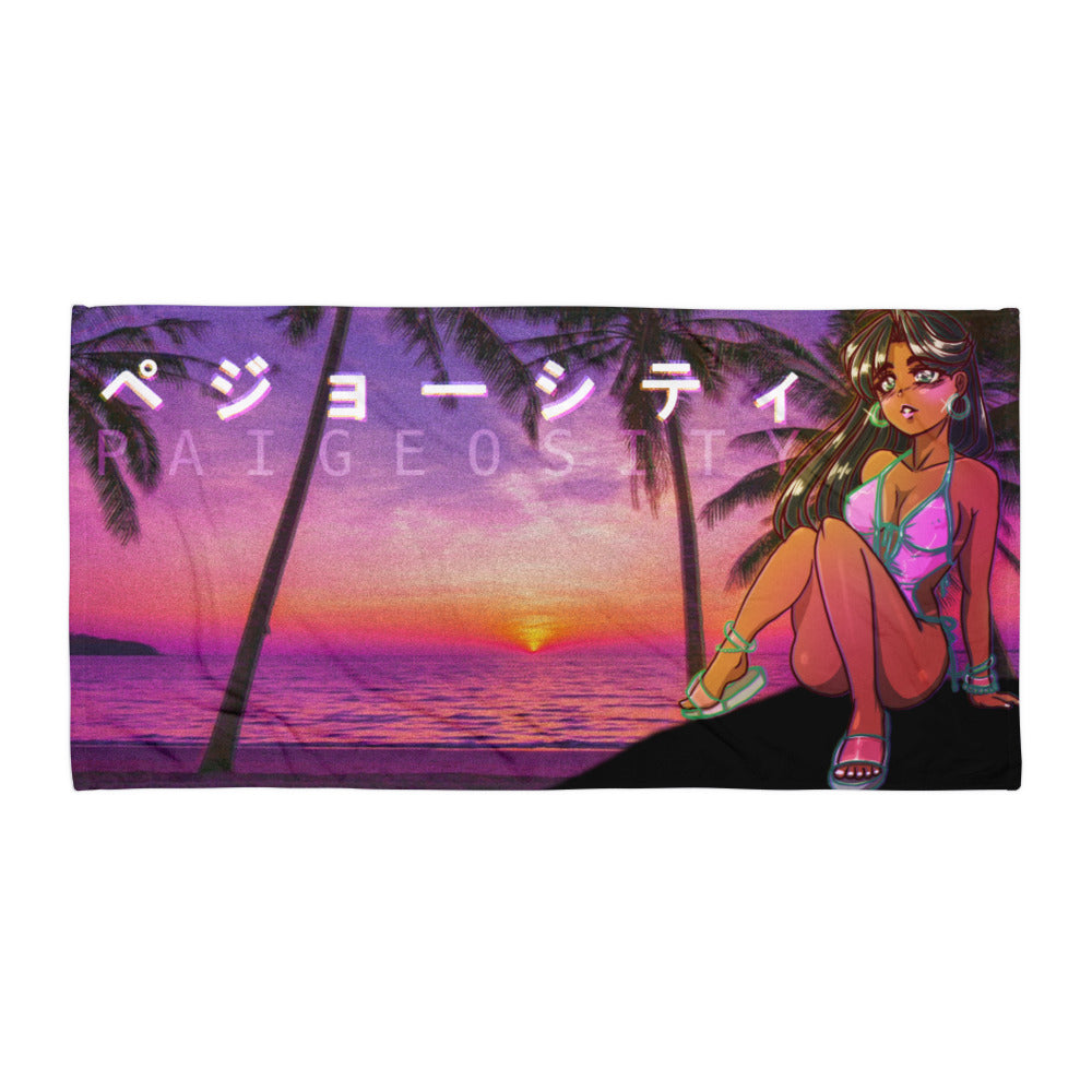 VAPOWRAVE Neon Babe Towel