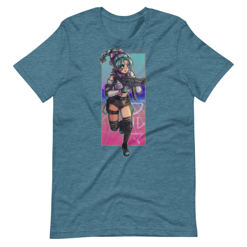 TACTICOOL Retro Blue Pew Waifu Tee