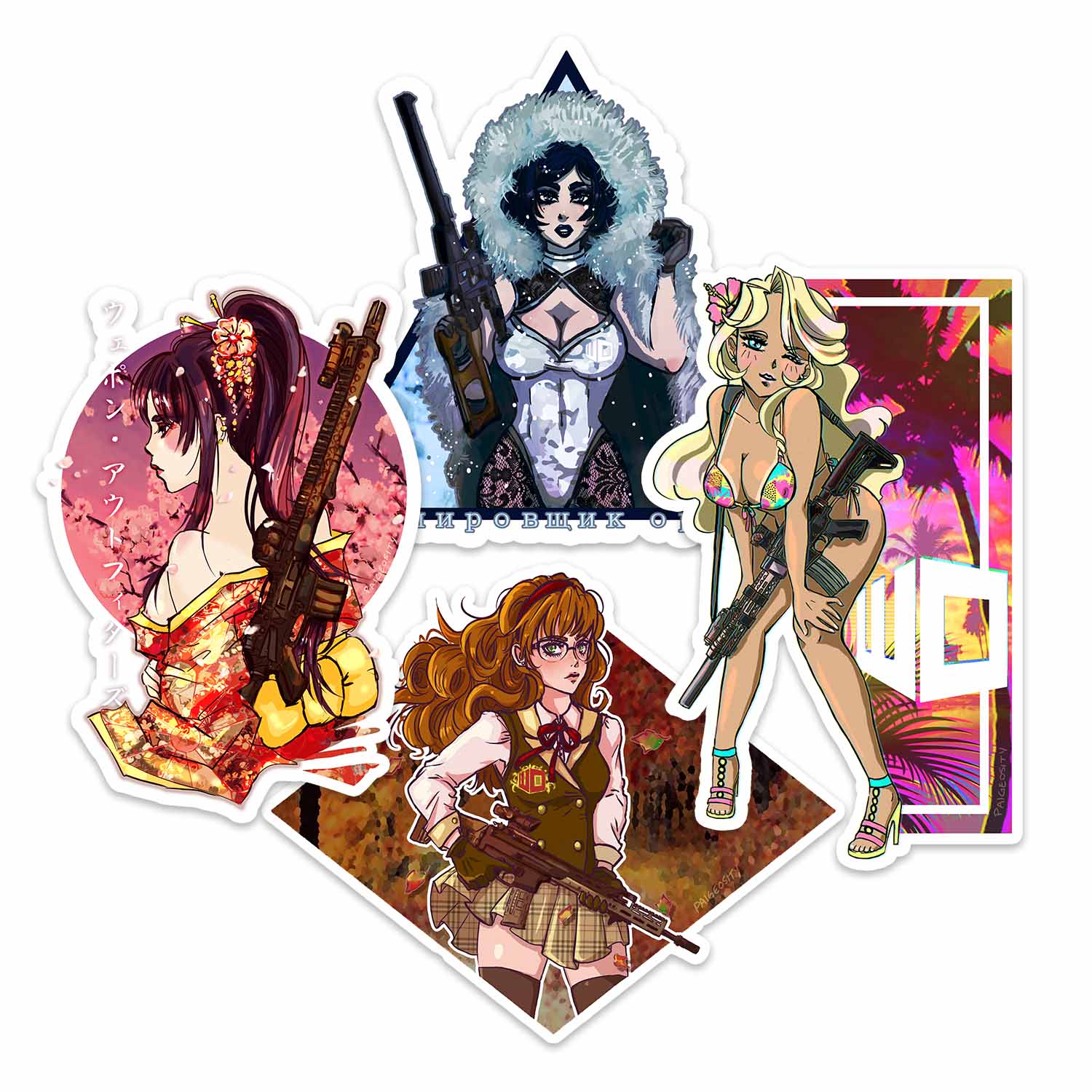WO Seasons Exlusive Sticker Set