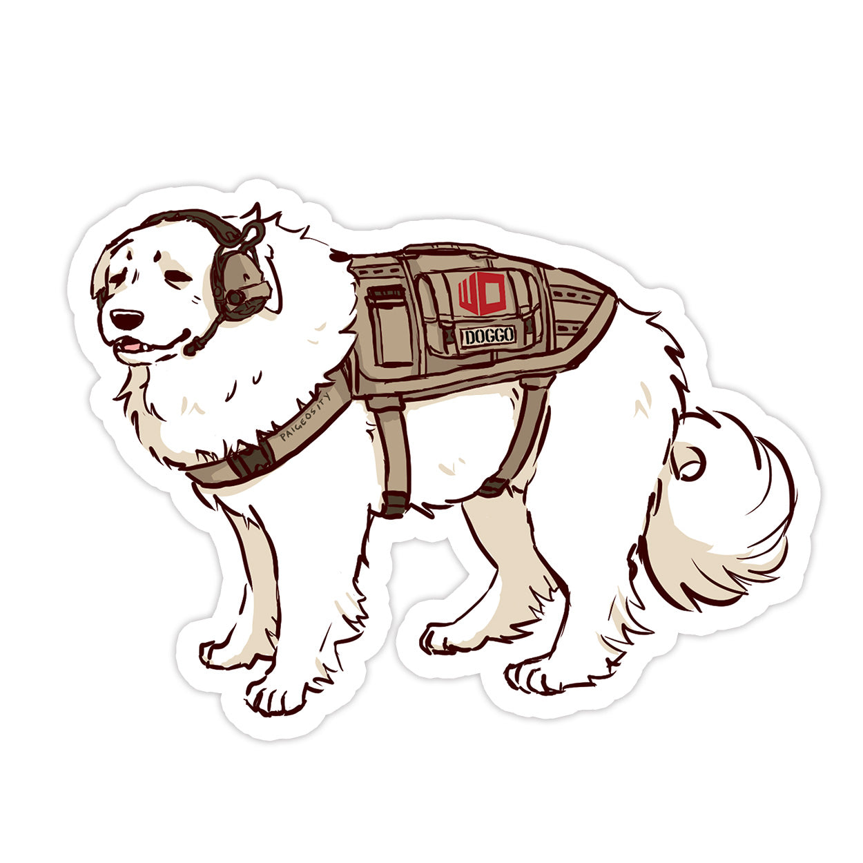 DOGGO Actual Sticker