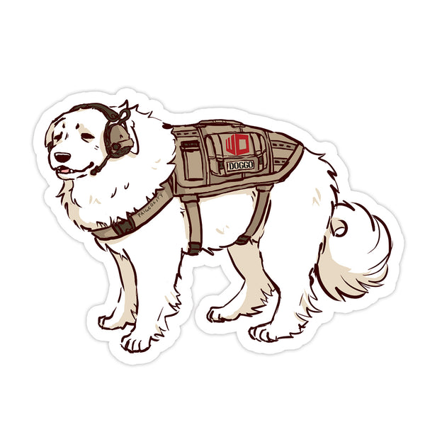 DOGGO Actual Sticker