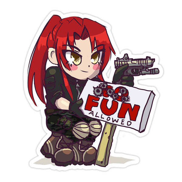 WO Raifu "Fun Allowed" Sticker