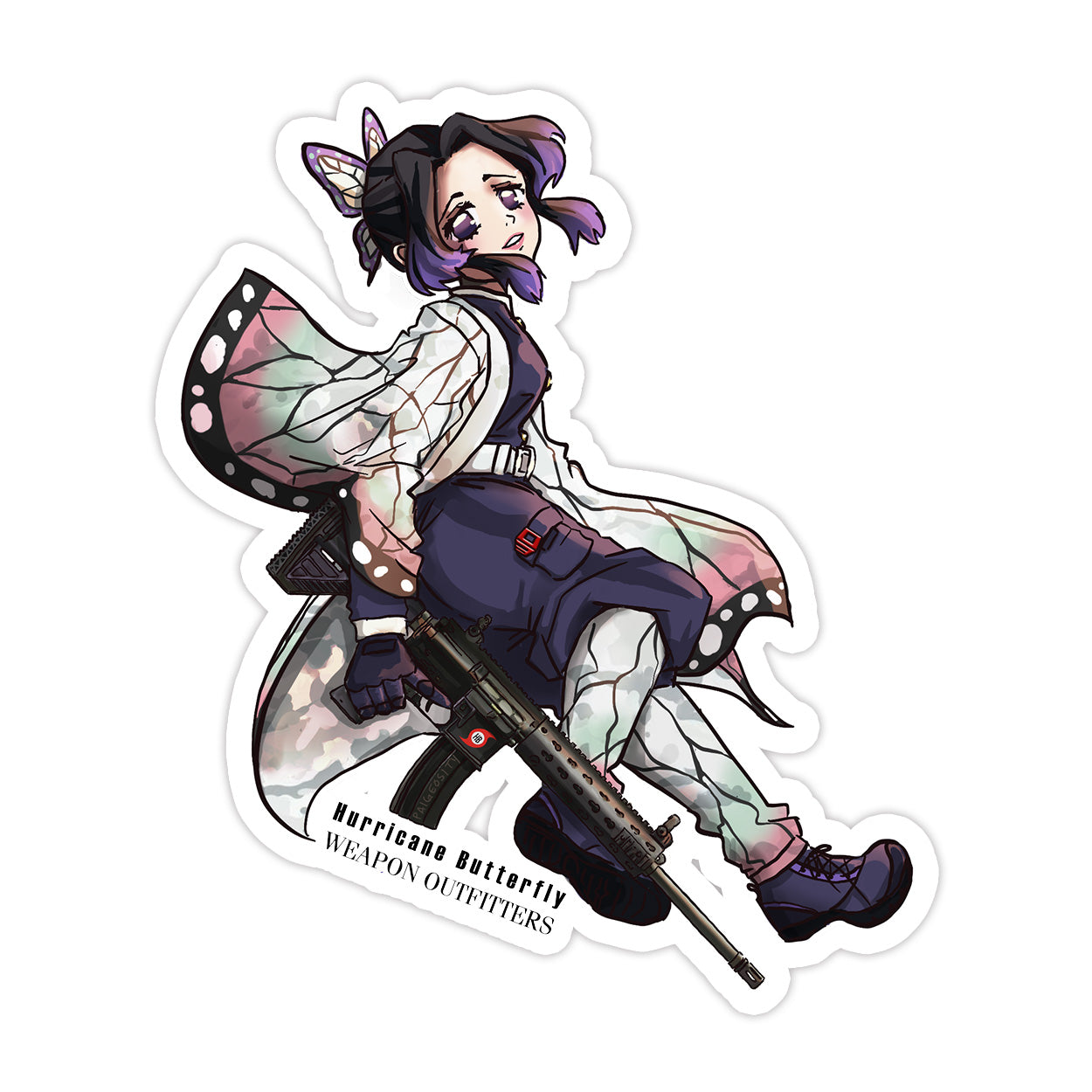 TACTICOOL Hurricane Butterfly Sticker