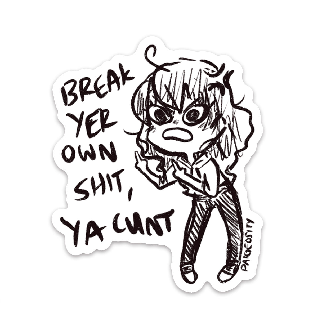 DERP Impolite but Necessary Sticker