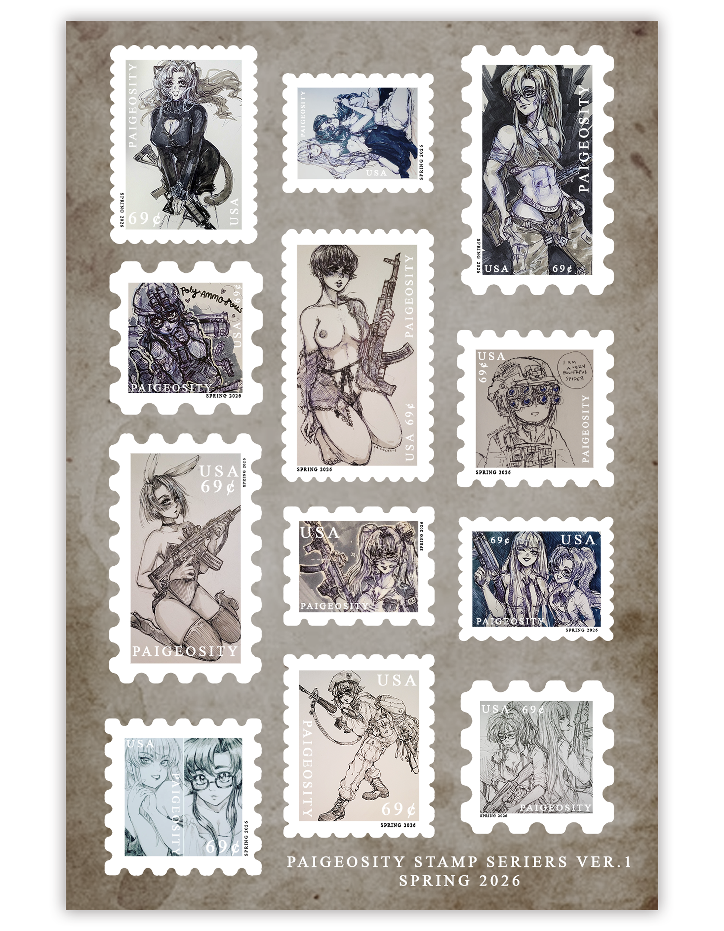 COLLECTOR Stamp Series Ver 1 Stickers
