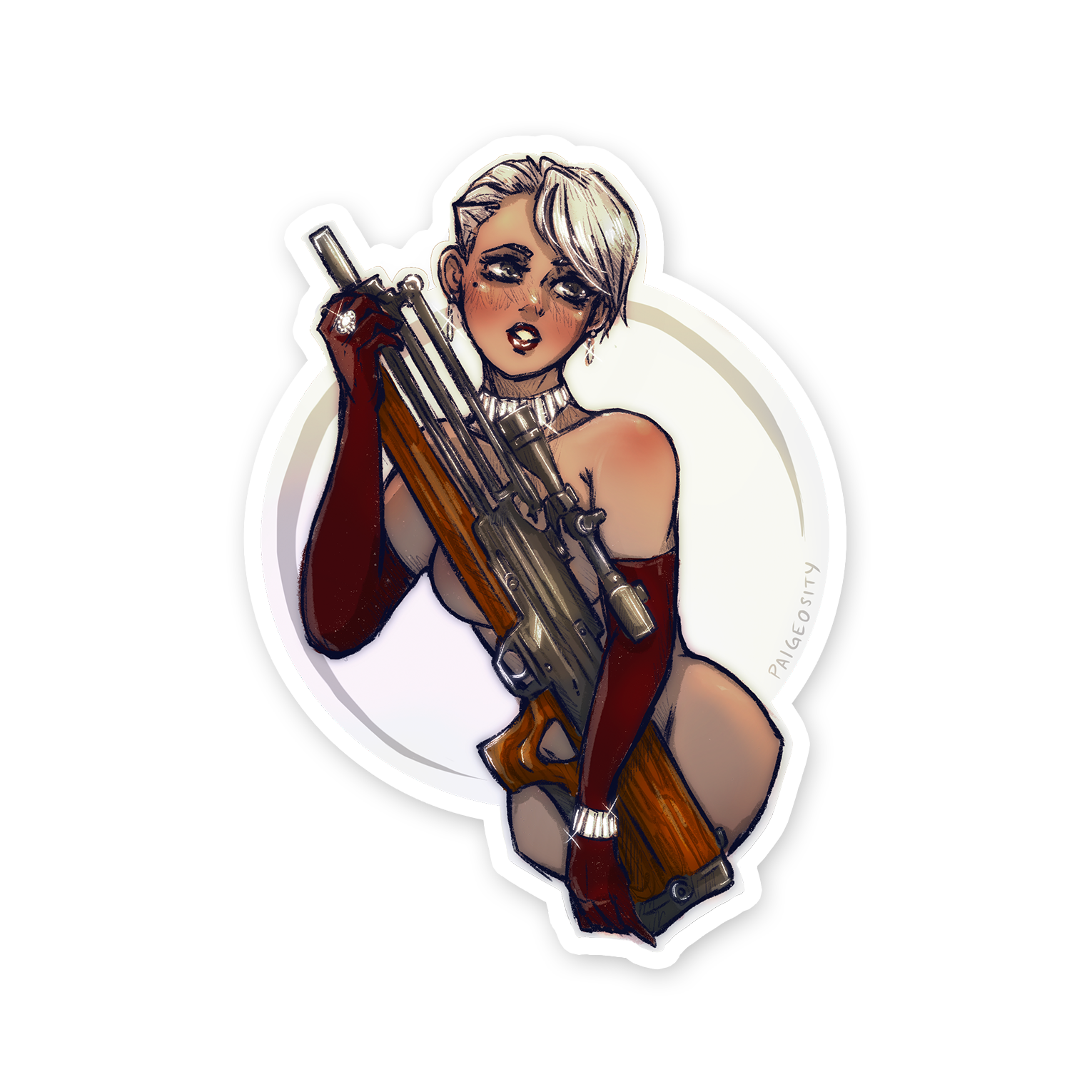 TACTICOOL Classy Lass Holo Sticker