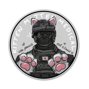 TACTICOOL Kitten Mitten Medical Sticker