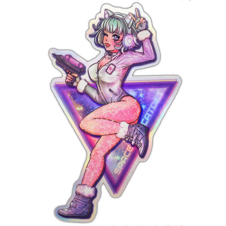 NEKO LEGION Space CATdet Holo Sticker