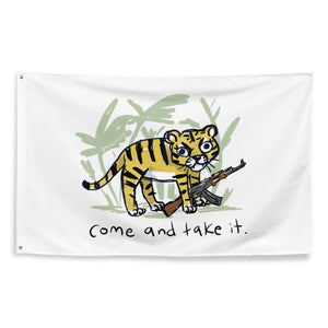 DERP Come and Take it Tiger Flag